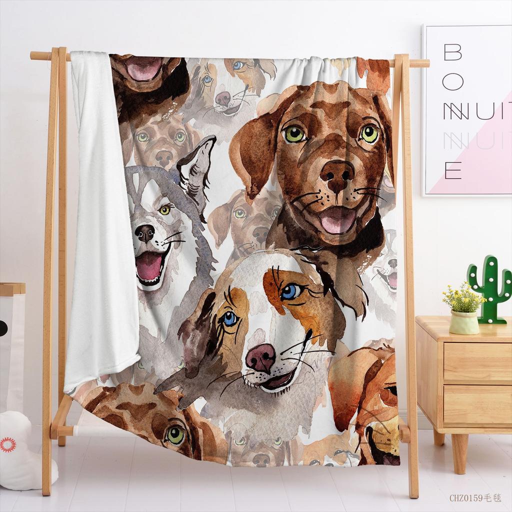 Blanket Small Fresh Blanket Flannel Blanket Cat Dinosaur Blanket Blanket