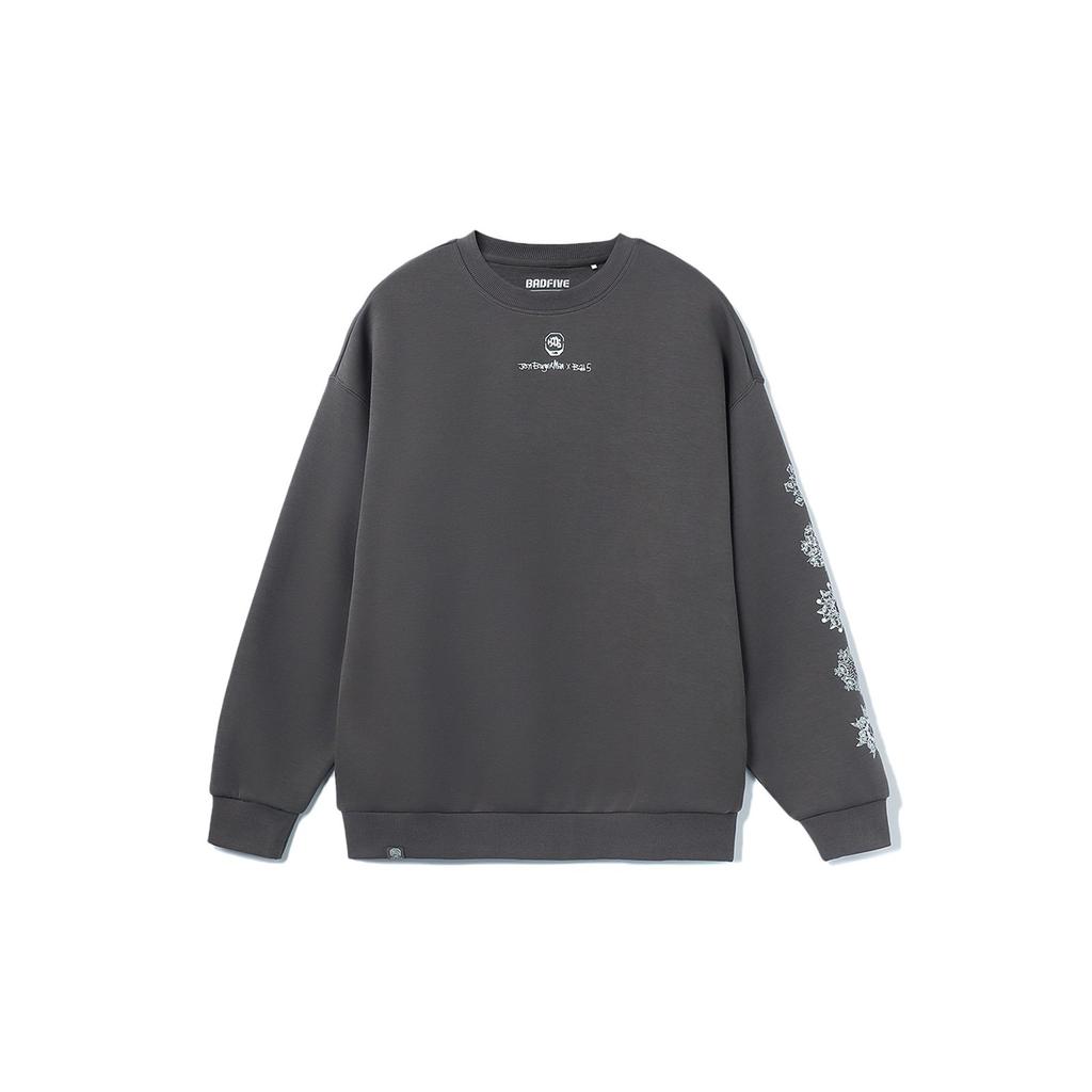Li Ning Sweatshirt Unisex Road Gray Couple's AWDR739-5