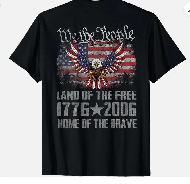 American Flag Eagle Shirt 250 Years 1776 2026 250th Birthday Tshirt S