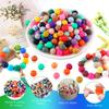 50Pcs/Lot 9/12/15mm Round Silicone Beads Chain Spacing Loose Beads For DIY Necklace Bracelets Jewelry Accessories