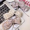 Sweet Polka Dot Bow Hair Clip Cloth Sweet Hair Accessories Elegant Ribbon Banana Clip  School