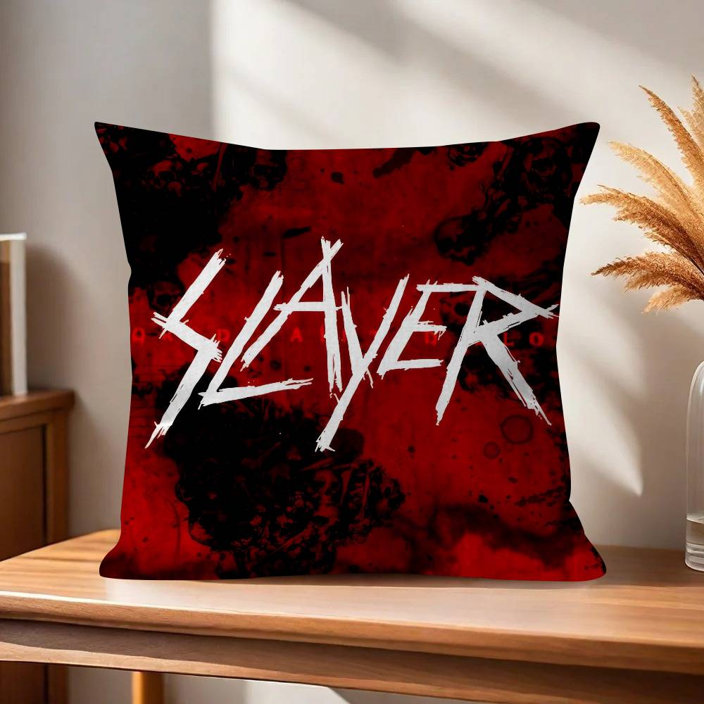 Classic Band Slayer Pillowcase Toon Gift Cushion Cover Bedroom Home Sofa Chair Seat Decor Pillow Case