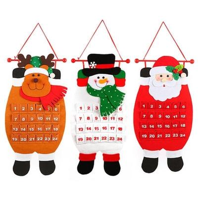 Weihnachts-Adventskalender Weihnachtsmann Schneemann Elch Weihnachten Neujahr Weihnachtsdekoration für Zuhause Büro Ornament