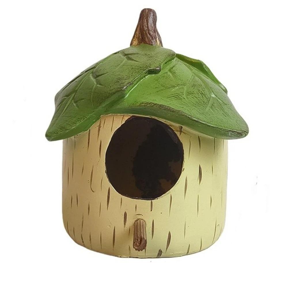 Waterproof Wild Birds Habitat Weatherproof Bird Shelter Creative Hanging Leaf Bird House Garden Bird House