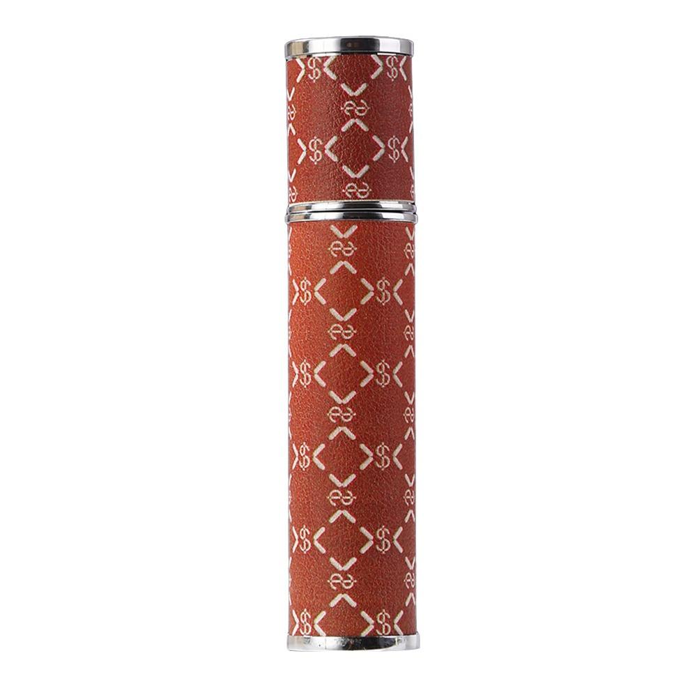 Lychee Pattern Perfume Bottle PU Leather Perfume Atomizer Bottle Cosmetic Container  Travel
