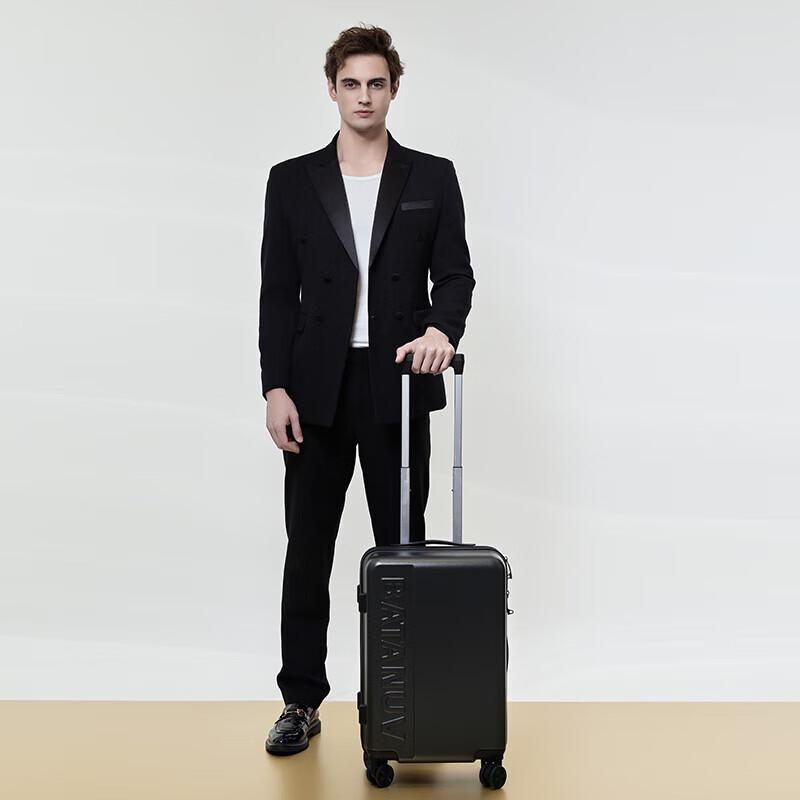 

Bationu F2001 Fashion Travel Carry-On Suitcase, Premium Black 20-inch