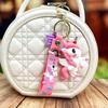 Dream Cartoon Rainbow Horse Unicorn Keychain Pendant Bag Couple Pendant Car Couple Ins Small Gifts