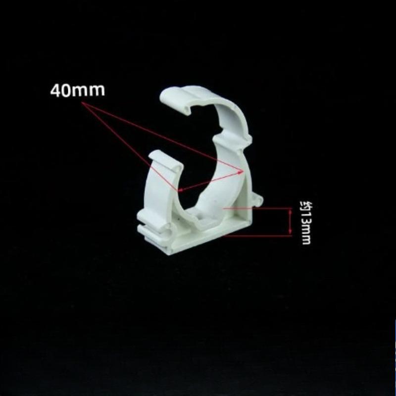 20/50Pcs Plastic PPR Clamp Holder For Water Pipe Tube Fittings With Cover Diameter 16mm 20mm 25mm 32mm 40mm