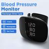 Monitor di pressione arteriosa da polso ricaricabile Voce Smart Touch Schermo LED Tonometro digitale automatico BP Sfigmomanometro a impulsi di frequenza cardiaca A01