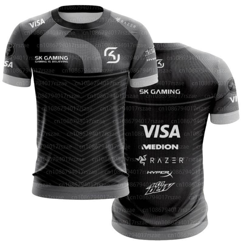 

Игровая футболка Uniform SK Gaming The Dream с коротким рукавом Мужская Летние Топы для Фанатов Команды Esport XXS чёрный