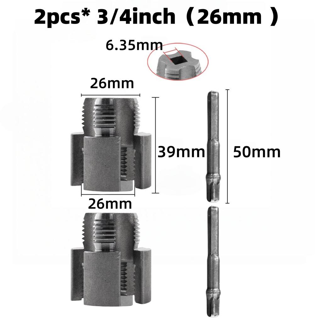 Rohrgewindeschneider Rohrgewindereparaturwerkzeug 1/2", 3/4"