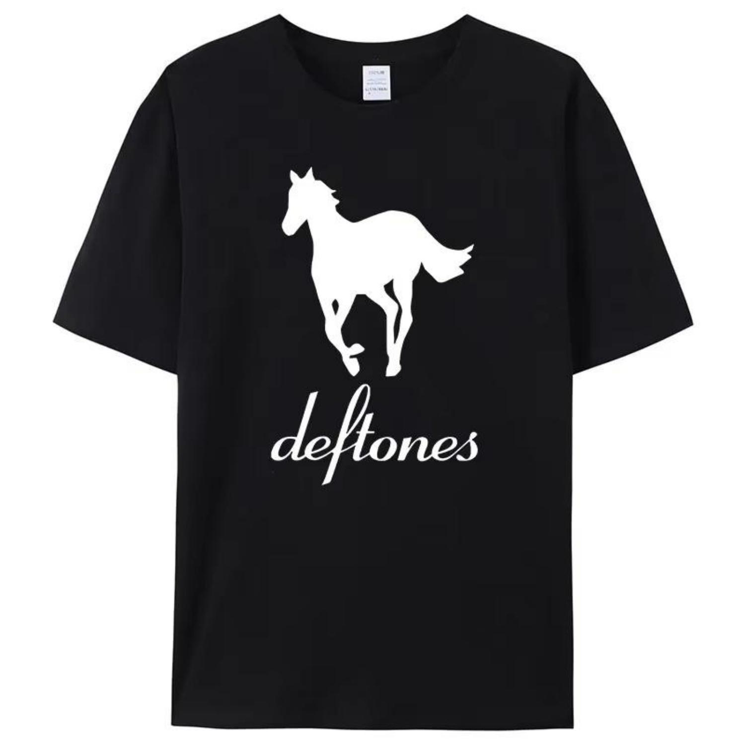 

2025 Мерч Deftones Чино Морено Алмазная Мужская Футболка Футболки с Коротким Рукавом Мужская Свободная Футболка Мужские Топы Новый Бренд Мужская Одежда S чёрный