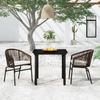 VidaXL Garden Dining Set 5 Pcs Brown 3099227