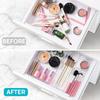 Delicate Bathroom Vanities Tray Organizers Functional Clear Organization Drawers Versatile Storage Solution for Home Use