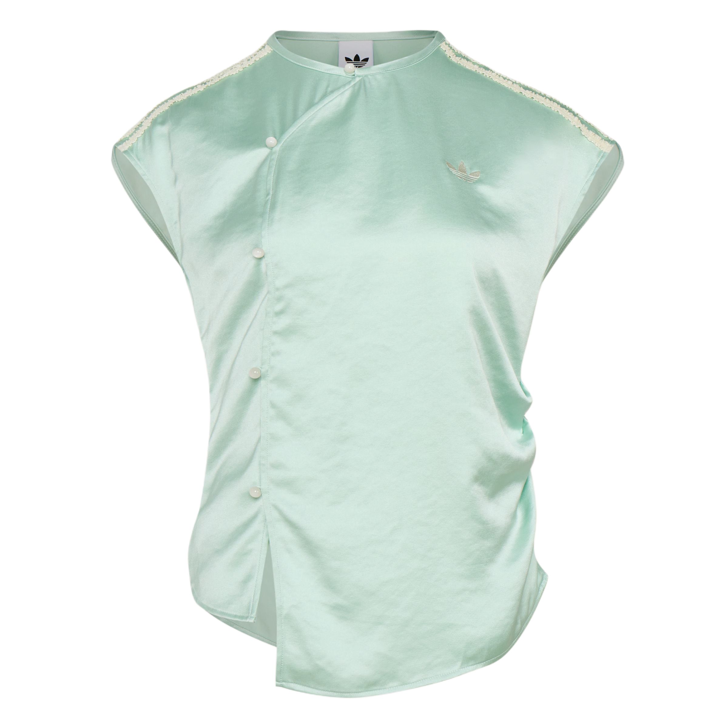 Adidas Originals New Chinese Striped Round Neck Sports Short Sleeve T-Shirt Women Tops KY5746 M