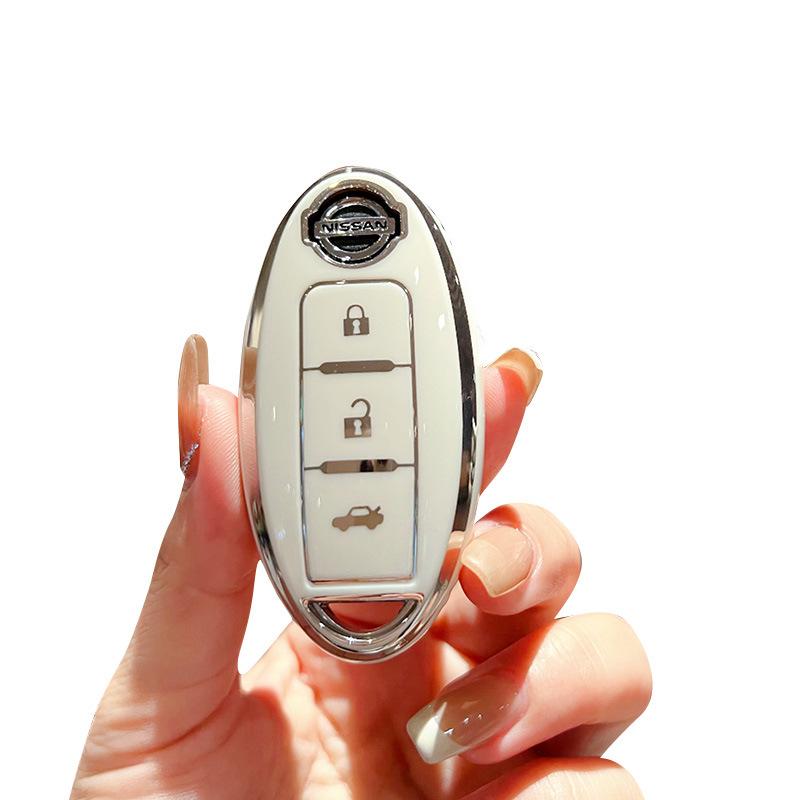Suitable for Nissan Qijun Key Set All-inclusive Tule Car Buckle Loulan Teana Bluebird Xuanyi High-end Protective Buckle Case
