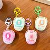 Cute Voice Recorder Keychain Cartoon Sound Making Keychain Bag Charm Simulation Kitchen Toy  Gifts