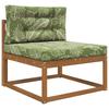 Outdoor Sofa Cushions 2 pcs Leaf Design Polyester