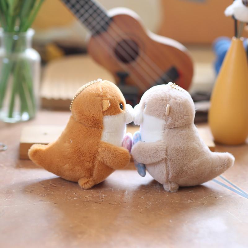 Cute Cute Little Sea Otter Pendant Plush Toy Doll Small Seal Bag Hanging Keychain Doll Doll