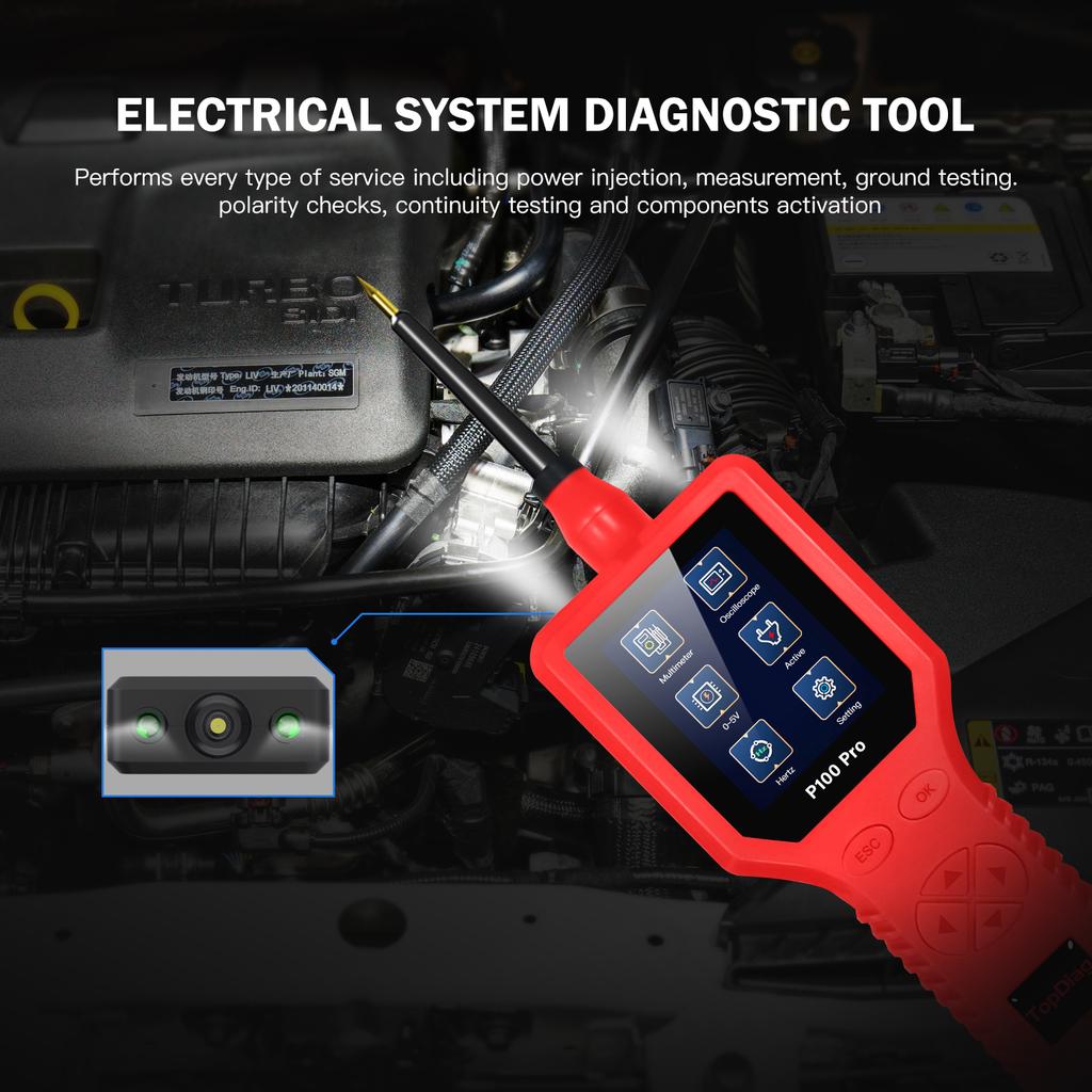 Pro 9-30V Circuito de Carro Diagnóstico de Circuito Automotivo Kit de Sonda de Circuito 12V 24V Multímetro Osciloscópio Digital Ativação de Peças/0-5V Ajustável
