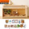 Luxury Wooden Cage for Guinea Fowl Chicks and Hamsters, Ideal for Breeding and Raising