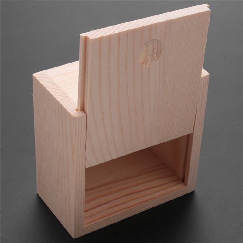 ABWR-10X Small Plain Wooden Storage Box Case For Jewellery Small Gadgets Gift Wood Color
