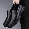 FashionItaly Dress Shoes Mens Fashion Patent Leather Shoes for Men Black Mens Loafers Shoes Luxury Office 2024 Chaussure Homme