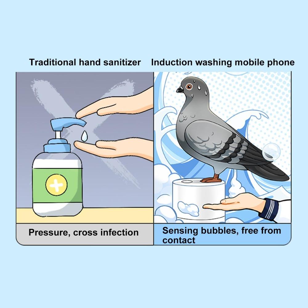 Automatic Induction Pigeon Soap Dispenser Hygienic Touchless Sensing Bird Soap Dispenser For Home Washroom Multi-function