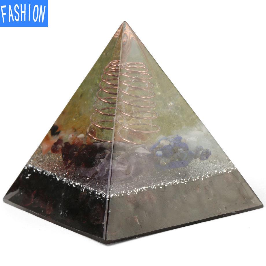 Leimharz Kristall Kies Stein Spirale Pyramide Pendel Europäisches und amerikanisches Ornament Eugen Turm Ornament