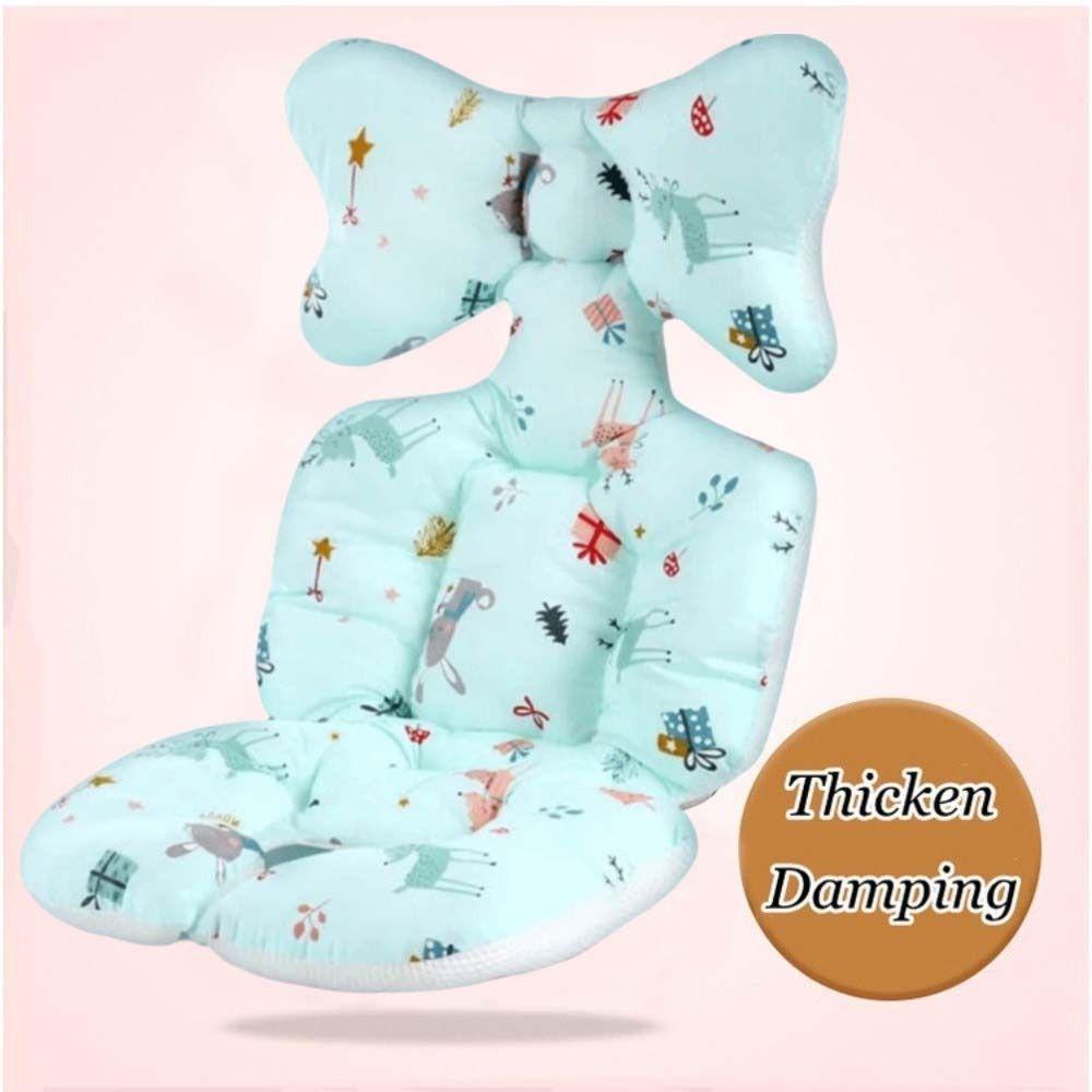 Cartoon Printed Baby Stroller Cushion Comfortable Dining Chair Cotton Pad Stroller Accessories