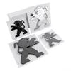 OQUP8 ABS 3D Löwenemblem Fronthaube Heckklappe Abzeichen für Peugeot 2008 3008 2021 2022 2023 Autoaufkleber Decals Styling Zubehör