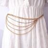 Rhinestone Inlaid Body Chain Multi Layer Design Rhinestone Belt Fashion Waist Chain  Party Wear