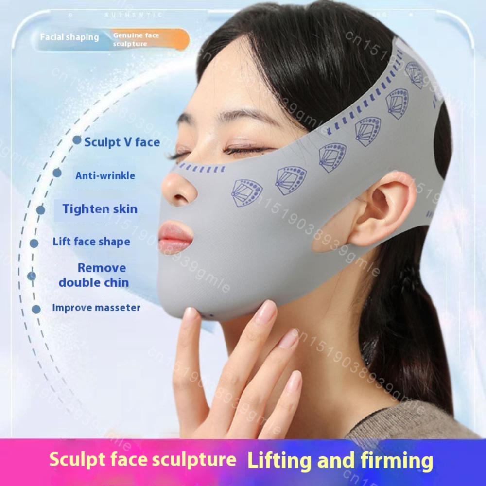 V Face Lifting Bandage Reusable Double Chin Reducer Lift Up Belt Face Slimming Sculpting Strap Facial Lifting Beauty Tool
