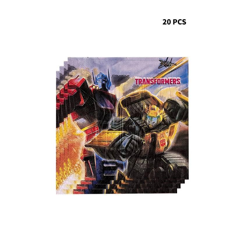 New Arrival Transformers Themed Party Supplies Decorate Your Party With Plastic Plates Paper Napkins And Tablecloth