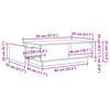 Coffee Table Grey Sonoma 95 x 55 x 31 cm Particleboard
