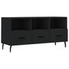 Vidaxl Szafka Pod Tv, Czarna, 102X36X50 Cm, Materiał Drewnopochodny