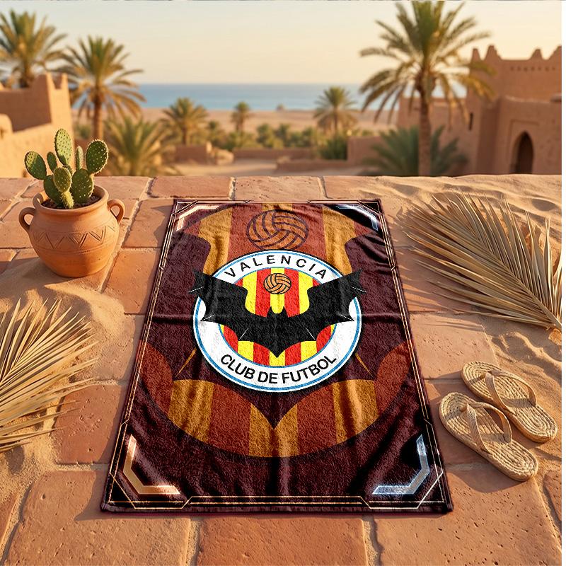 Toalla de Playa de Microfibra con Estampado del Valencia CF Secado Rápido Absorbente Toalla Grande para Playa Natación Viajes