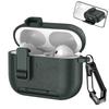 For AirPods 4 Case Leather Texture Matte Earphone Case with Phone Stand Bluetooth Headset Cover For AirPods Pro 3 2 1 Shockproof Earphone Charging Box