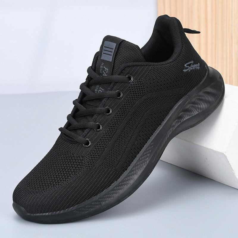 Walking Shoes Men's Shoes Spring and Autumn Weaving Mesh Breathable Men's Travel Shoes Sports Shoes Running Non-slip Shoes Flying Men's Casual