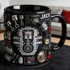 Mechanische Teile Kaffeetasse Keramik 325ml Industrielles Motor Design Tasse Wärmeübertragungs Muster Trinkgeschirr für Autoenthusiasten Ingenieure