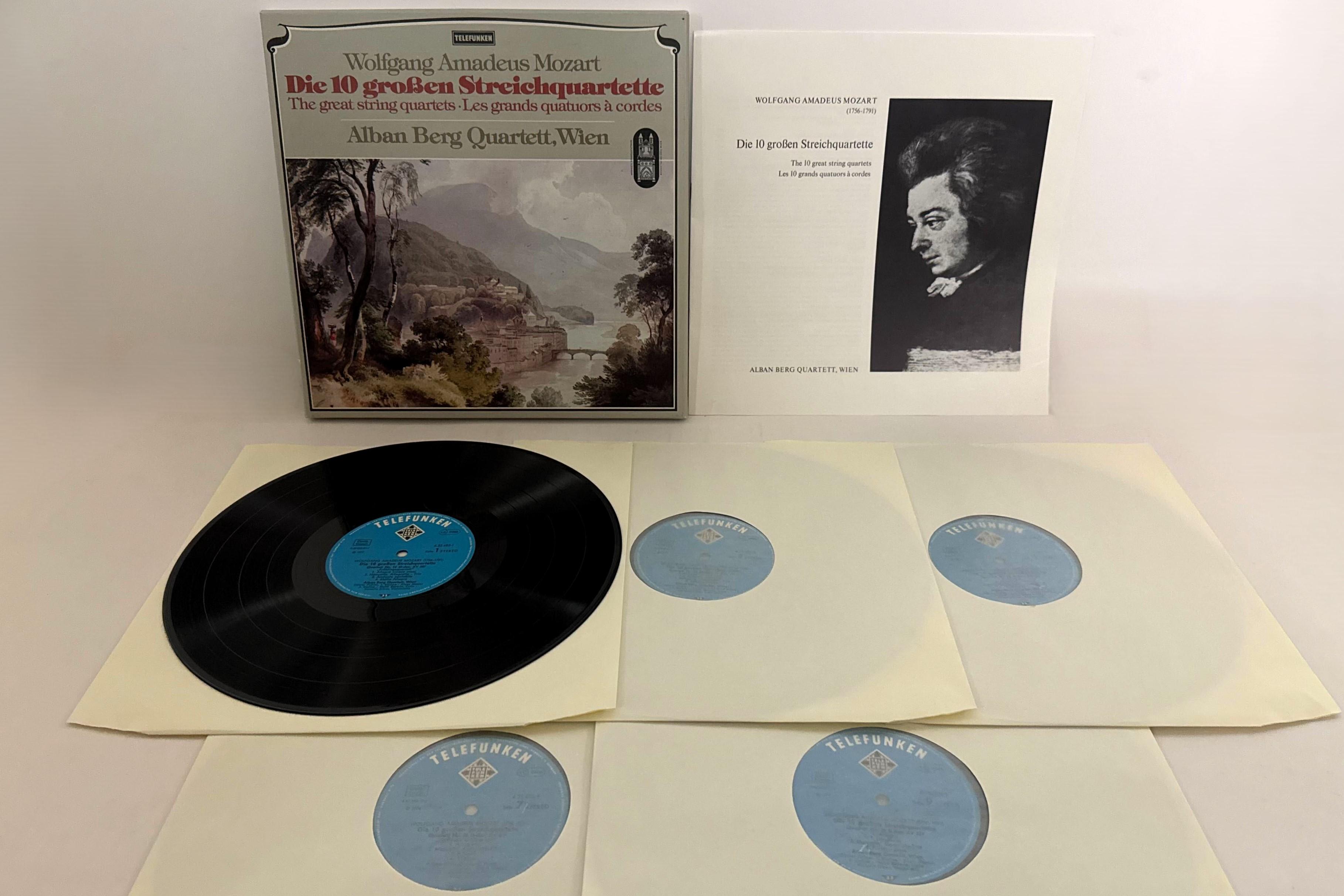 

LP Record ALBAN BERG QUARETT WIEN Mozart Die 10 Grossen Streichquarte 635485GX TELEFUNKEN 1979 Germany Classical Used