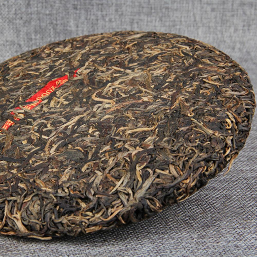 Yunnan Pu-erh Tea Cake 400g 2006 Menghai Qizi Ripe Puer Big Leaf Chinese Green Tea