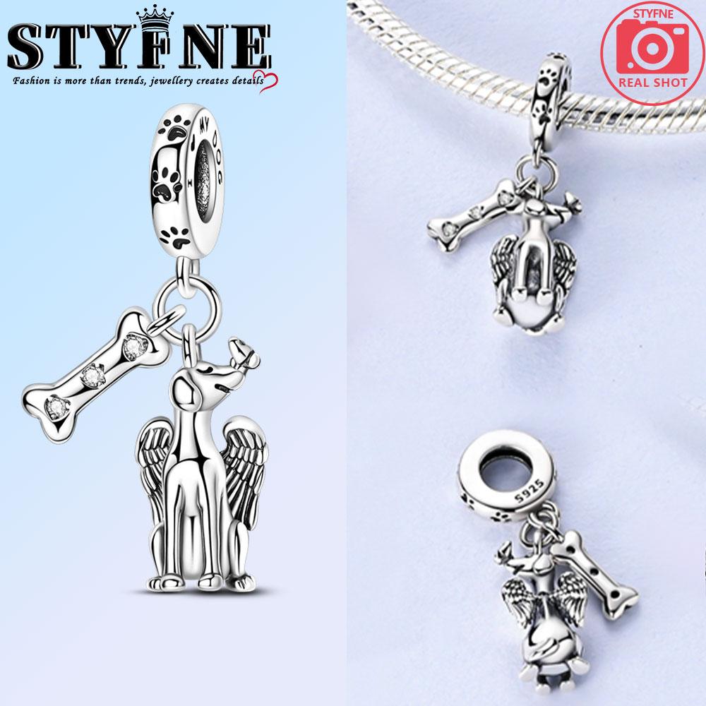 Copper Blue Ballet Shoes Butterfly Flowers Beads Firefly Luminous Charm Original Bracelet Diy Jewelry Gift For Women