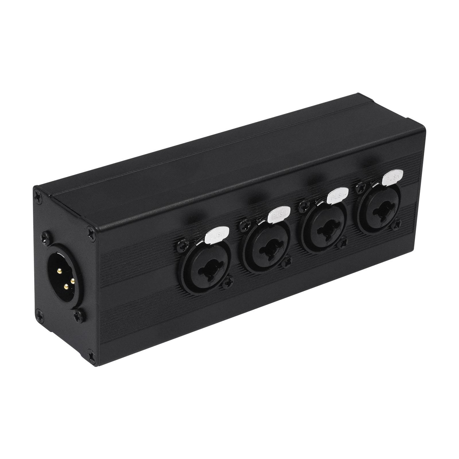 

XLR 1 Male To 4-Way Female Connector Adapter 3 Pin 4 Input 1 Output Audio Adapter for Mixers/Mics/PA Systems/Stage Expansion China Mainland