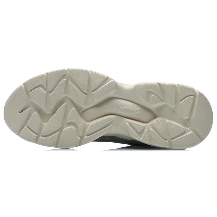 New LiNing Shock Absorbers Slip Resistant Abrasion Resistant Low Top Running Shoes Unisex Gray AGCR165-3
