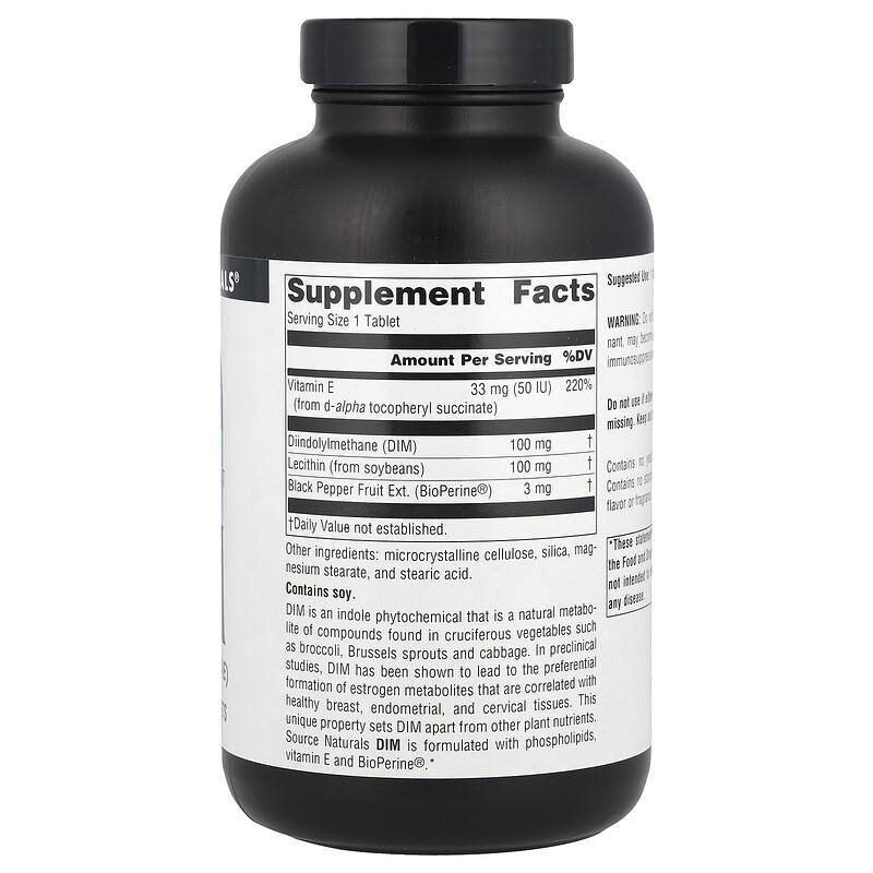 DIM, 100 Mg, 180 Tablets