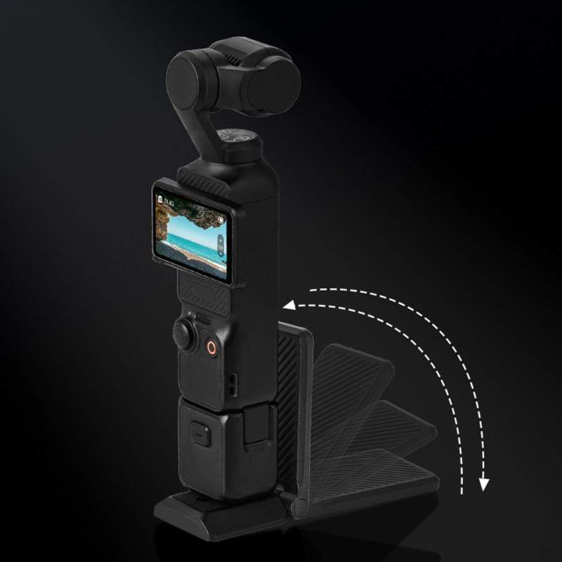 Multi Angle Magnetic Mounting Stand for Pocket 3 Camera Featuring Collapsible Stand Design and Anti Slip