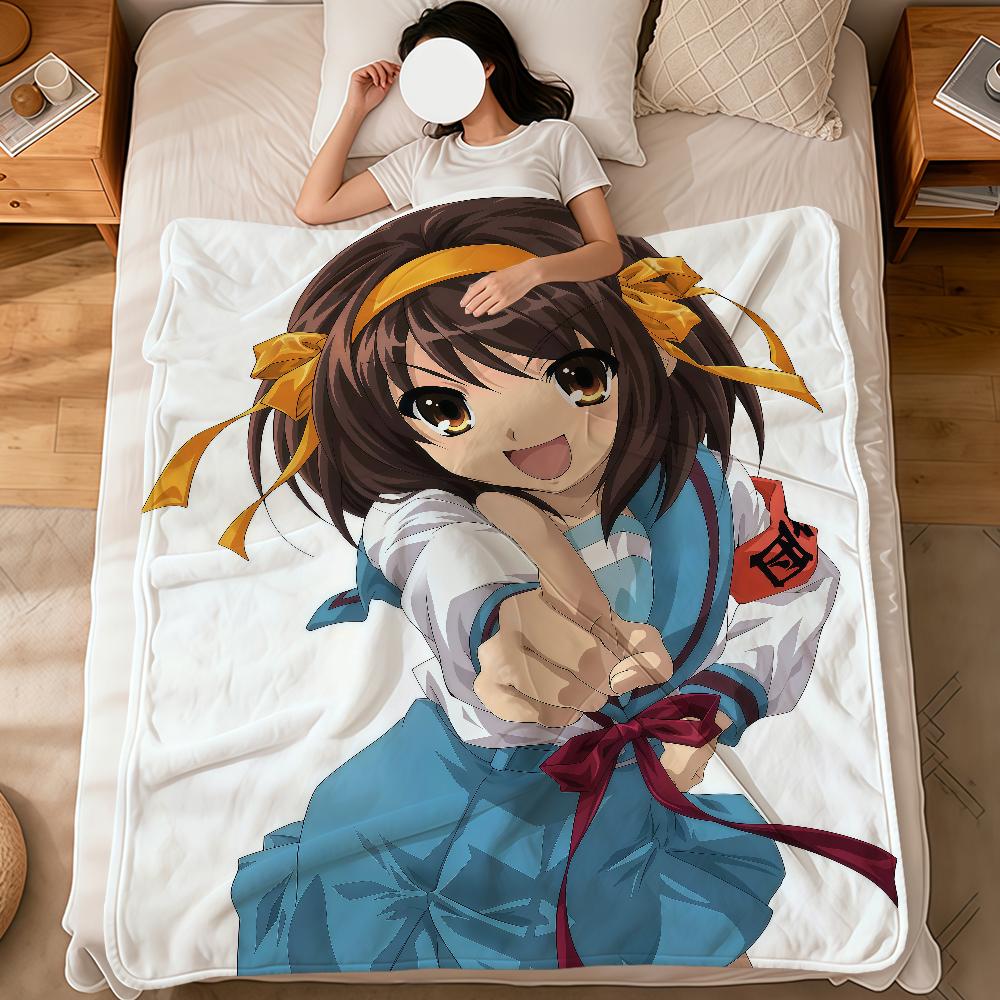 anime The m-Melancholy of Haruhi Suzumiya soft warm plush blanket dormitory sofa living room pet hogar bedroom gift home Flannel