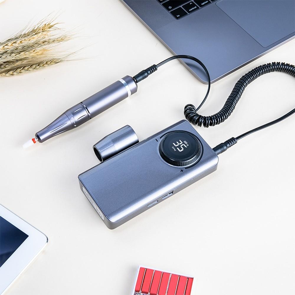 35000RPM Rechargeable LCD Nails Tools Pen Gel Nail Polisher Set Multifunctional Portable Electric Nail Drill Machine