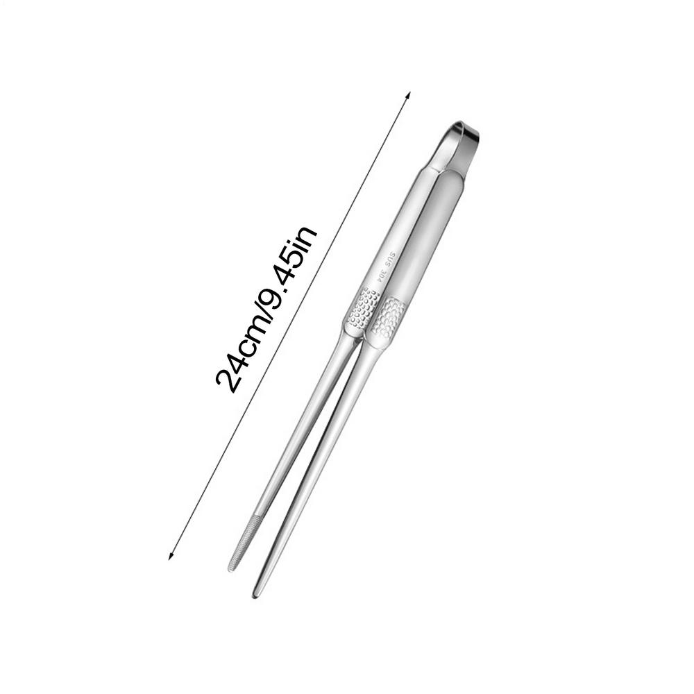 

Stainless Steel Grill Tongs Food Clip Non-Slip BBQ Steak Clip Bread Tong Party Cooking Utensils Kitchen Gadgets Accessories